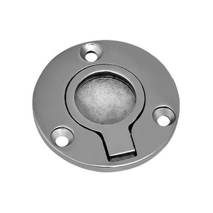 Stainless Steel Round Pull Handle With Locking Mechanism For Floor Boat RV Use - Product Image 2