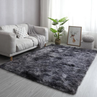 Tapis shaggy moderne à poils longs, fabriqué à la machine, pour la maison, résistant aux animaux domestiques, lavable, pour salon
