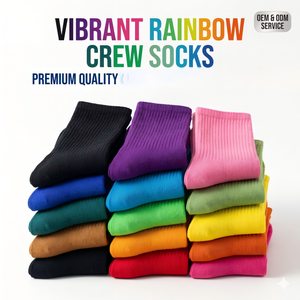 Chaussettes en tricot de haute qualité pour femmes, nouvelle mode, vente en gros, avec logo sur le revers, style décontracté, respirantes, pour l'automne - Product Image 2