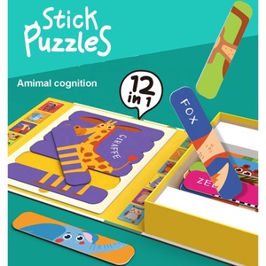 Đầu Giáo Dục 12 Trong 1 Stick Câu Đố Đồ Chơi 36Pcs Hai Mặt Tạo Ra 12 Khác Nhau Trò Chơi Câu Đố Trò Chơi Ghép Hình Câu Đố Với Hộp Lưu Trữ - Product Image 2