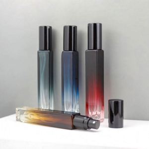 Factory Price Luxury Empty 10ml Refillable Square Travel Perfume <b>Glass</b> <b>Packaging</b> Pump Sprayer Fine Mist Screen Printing - Product Image 1