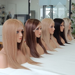Wig Medis Rambut Asli Manusia 100% Grosir Pabrik, HD Lace Front Tanpa Lem, Silk Base, Ukuran Rata-Rata, Warna Pirang Abu - Product Image 6