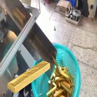 Machine d'emballage de barres chocolatées en feuille d'or, thermoscellage haute vitesse, entièrement automatisée, personnalisée