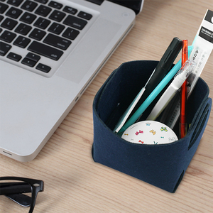 New Design Felt <strong>Storage</strong> Tray Felt Desk Tray <strong>Small</strong> <strong>Storage</strong> <strong>Basket</strong> for Pencils Pens Flowers Silverware Jewelry - Product Image 5