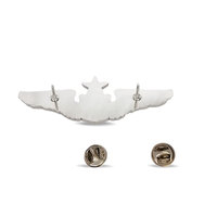 Badge de revers 3D en métal personnalisé pour pilote de vol, motif aile, accessoire d'uniforme scolaire d'aviation, look d'honneur