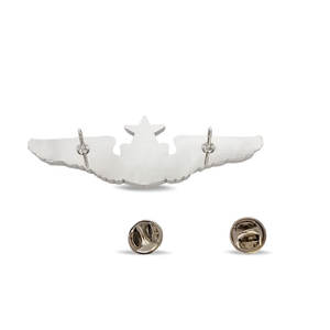 航空制服アクセサリー3D金属ラペルバッジピン,カスタムフライトパイロット翼シールド - Product Image 3