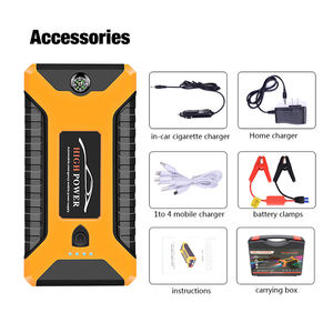 Professionnel 18800mAh Booster Pack 400A puissance de démarrage 5L <span class=keywords><strong>essence</strong></span> 4L <span class=keywords><strong>Diesel</strong></span> Support camion <span class=keywords><strong>voiture</strong></span> moto saut démarrage LED - Product Image 3