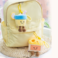 Porte-clés personnalisés en peluche en forme de cocotier, mini pendentifs en peluche de noix de coco, jouets en peluche OEM pour la décoration de sacs