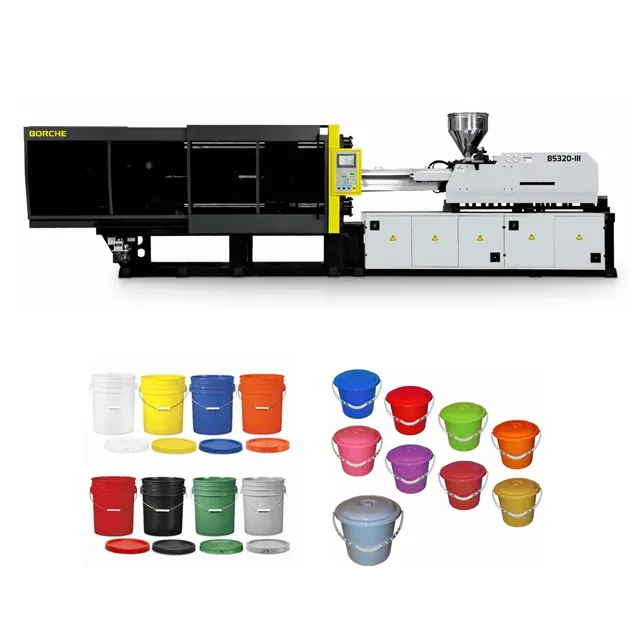 Candas BS500-III automatic injection molding machine 500ton plastic paint bucket making