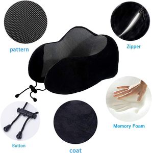 Almohada <span class=keywords><strong>de</strong></span> Viaje para el <span class=keywords><strong>Cuello</strong></span>, Plegable y Portátil, <span class=keywords><strong>con</strong></span> Bolsa <span class=keywords><strong>de</strong></span> Transporte <span class=keywords><strong>con</strong></span> Cordón, para Avión, Tren, Coche, Siesta, Hogar y Oficina - Product Image 5