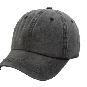 Vintage Washed 6 Panel Cotton <b>Hat</b> Lightweight Breathable Custom Logo Adjustable Unisex <b>Hat</b> for Hiking Casual Sports - Product Image 2