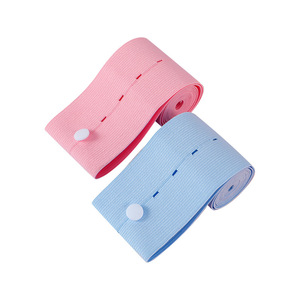 Cinturón de monitoreo de frecuencia cardíaca fetal, paquete de 2 correas de soporte de maternidad de spandex rosa y azul, dispositivo de monitoreo prenatal - Product Image 1