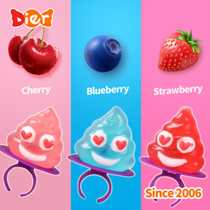 Caramelos ODM al por mayor etiqueta privada personalizada nuevo divertido bombón caca forma piruleta <span class=keywords><strong>dura</strong></span> anillo Pop caramelo parodia dulces niños dulces Juguetes - Product Image 3