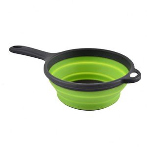 Panier filtrant à eau en silicone écologique et sans danger, pliable, pour fruits et légumes, avec fonction d'égouttoir - Product Image 3
