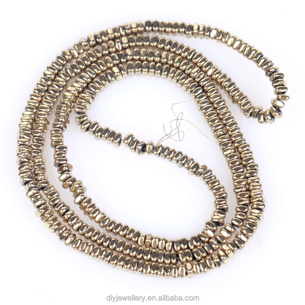 2x1mm 340pcs Natural Stone Beads Rounded Corner Squares Hematite Loose Beads for Jewelry Making DIY Bracelets Accessories