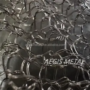 Malha de malha de malha de vapor-líquido enrugado metal plissado/molibdênio/cononel 600 601 625 718 malha de malha de arame