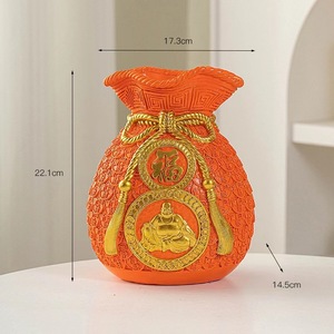 Bolsa de la Suerte de Resina para el Año Nuevo, Adorno Artesanal para Jarrón, Decoración para Sala de Estar, Entrada, Bolsa de Dinero, Regalo de Navidad o Inauguración de Casa - Product Image 2
