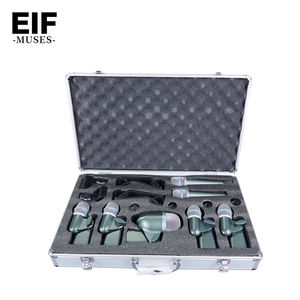 EIF Beta DMK7 professionnel 7 pièces Kit de batterie <span class=keywords><strong>Instrument</strong></span> Microphone Mic pour ampli basse Toms Snare Drum tambour microphone ensemble pour scène - Product Image 1