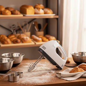 Batteur Électrique Portatif 7 Vitesses à Mélange Planétaire, Design à Tête Inclinable, avec Bouton d'Éjection Tendance 2026 pour Usage Domestique en Cuisine - Product Image 1