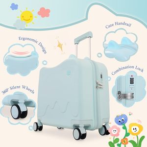 Children Cartoon Trolley Bag 18 Inch Lightweight Spinner Portable Password <strong>Suitcase</strong> <strong>Small</strong> Carry on Wholesale Koper Anak - Product Image 4