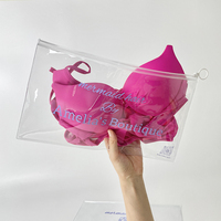 Nouveaux sacs de bikini de plage imperméables en PVC avec impression personnalisée et logo Emballage de vêtements et de sous-vêtements Sac à fermeture éclair pour maillots de bain