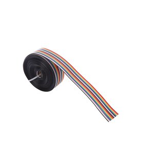 Cable plano tipo arcoíris Eowpower de 20 pines, 5 metros (1,52 m) de longitud, calibre 28, conductor de cobre, aislamiento de PVC - Product Image 1