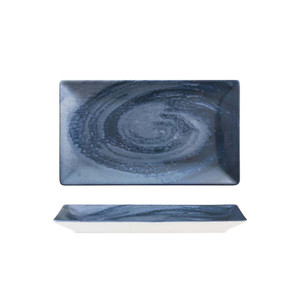 Plato Rectangular M1934 Vortice Blue con Impresión Digital de 25 x 15 cm para Restaurantes, Servicios de Catering, Hoteles, Venta al por Mayor - Product Image 1