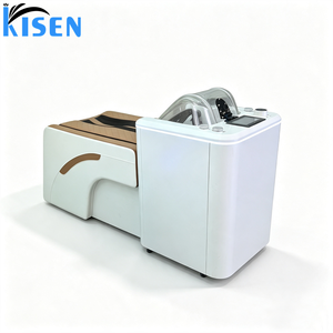KISEN Hair Salon <b>Steamer</b> Hair Washing Chair Modern Spa Head Water Therapy <b>Electric</b> Massage Shampoo Bed Shampoo Chair For Salon - Product Image 2