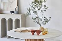 Ensemble de table à manger rectangulaire de style Wabi Sabi en bois massif, moderne, écologique et fait main, avec 6 chaises
