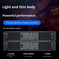 Amplificateur de puissance 2 canaux (2*1200W) - Amplificateur audio professionnel pour scènes/réunions/spectacles