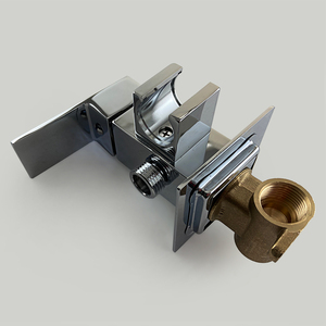 European Zinc Alloy Square Concealed Shower Spray Gun Hot and Cold Set for Bathroom and Hotel Cross-Border <strong>Shattaf</strong> - Product Image 2