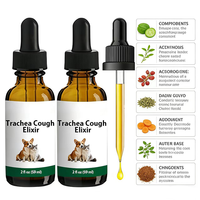 Traitement de la toux canin pour chiens - Soulagement des allergies chez le chien et de l'asthme chez le chat - Compléments pour la santé des chiens et des chats - Probiotiques pour animaux de compagnie