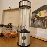 Blender à jus frais, mini blender, blender portable, rechargeable par USB, mixeur à fruits, acier inoxydable, presse-agrumes portable, 5 V, 2 A