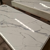 Feuille de PVC UV de luxe avec design marbré 3D pour la décoration murale de villas haut de gamme
