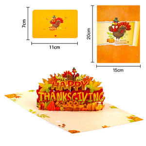 Cartes cadeaux créatives en papier pop-up style INS, cartes de vœux modernes 3D découpées à la forme avec vernis mat pour anniversaire - Product Image 6