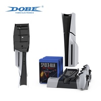 Station de charge multifonction DOBE pour PS5/Slim/Pro, ventilateur de refroidissement, support de charge vertical pour manette, accessoires pour jeux PS5