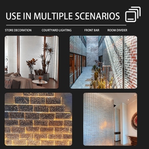 Tùy Chỉnh Hiện Đại Nhà Máy Giá Rắn Siêu Trắng Nóng Chảy Pha Lê Gạch Phân Vùng Tường Trong Suốt Vuông Thủy Tinh Khối - Product Image 3