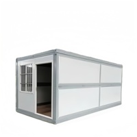 Maison conteneur préfabriquée pliable prête à l'emploi, résistante à l'hiver pour les zones froides, chantier de construction, projet de bureau