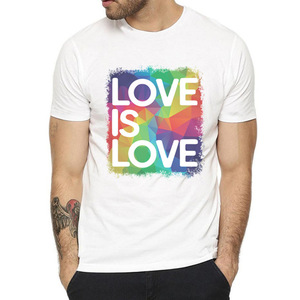 Venta al por mayor 30 diseños de moda sublimación LGBT bandera Arco Iris camiseta amor pareja lesbiana diseño <span class=keywords><strong>Gay</strong></span> orgullo camiseta para hombres - Product Image 1