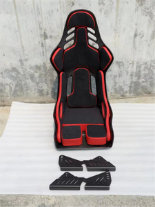 Compre al por Mayor Asientos de Auto Deportivos de Diseño Clásico en PU y Tela, Color Negro y Rojo, en Cuero PVC Personalizado, con Doble Riel - Product Image 5