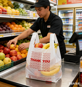 Bolsas de Plástico Gruesas y Resistentes de Grado Alimenticio, Material PE Duradero, Personalizables para Uso en Supermercados, Venta al Por Mayor - Product Image 1