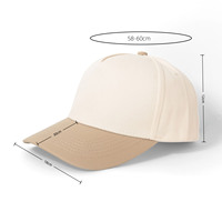 Casquette de baseball unisexe à 5 panneaux, 100% coton, respirante, séchage rapide, style streetwear hip-hop, ajustable, personnalisable avec logo brodé