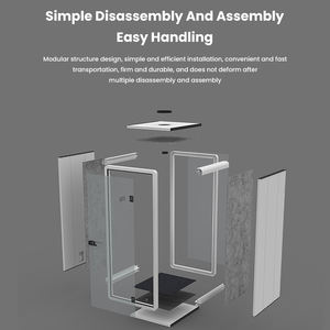 Cabine de travail insonorisée modulaire à prix d'usine, vente chaude, pour réunion, téléphone, conversation, avec mobilier et ventilation - Product Image 5