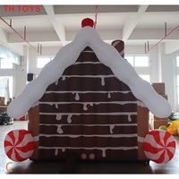Expédition rapide par avion jusqu'à votre porte, nouvelle conception de maison de Noël 2026, décoration de Noël, cabane gonflable de Père Noël