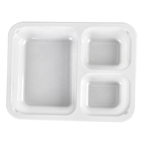 CPET recyclé ovable 2 compartiments scellant emballage alimentaire jetable compagnie aérienne conteneur CPET avec film anti-buée - Product Image 6