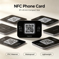 Petite carte de visite NFC personnalisée, autocollant NFC anti-métal
