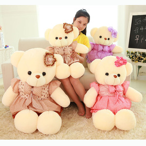 Vendita Diretta dalla Fabbrica: Orsacchiotto Abbracciabile Carino e Creativo, Peluche Morbido di Grandi Dimensioni 60-120cm, Stile Coppia con Gonna - Product Image 1