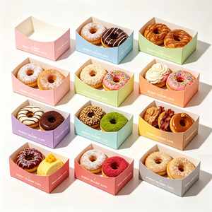 Boîte de présentation incurvée renforcée anti-graisse pour pâtisseries, gâteaux et beignets – <span class=keywords><strong>Livraison</strong></span> express en gros - Product Image 6