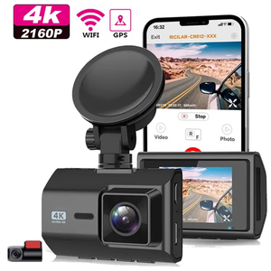 Caméra embarquée double objectif 4K+2K avec capteur <span class=keywords><strong>Sony</strong></span>, GPS intégré et WiFi |   Mode de stationnement 24h/24 et caméra arrière |   Écran IPS <span class=keywords><strong>Super</strong></span> Vision Nocturne - Product Image 1