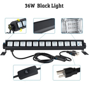 Barra de Luz UV Negra de 36W con 40 LED para Decoración Navideña, Retroiluminación Fluorescente - Product Image 3